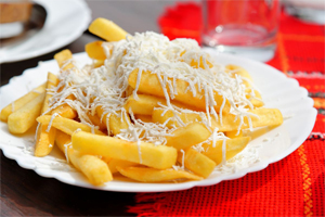 Cartofi prajiti cu Brinza de oi 350 gr.