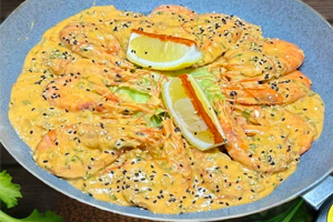 Crevete in sos alb 250 gr